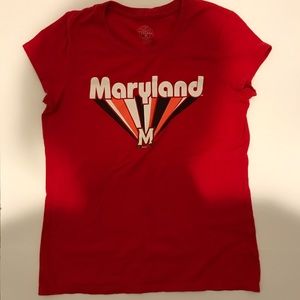 Kid’s Red Short Sleeve Maryland t-shirt